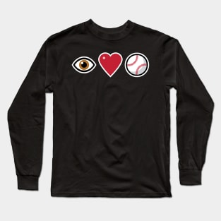 I Love Baseball Long Sleeve T-Shirt
